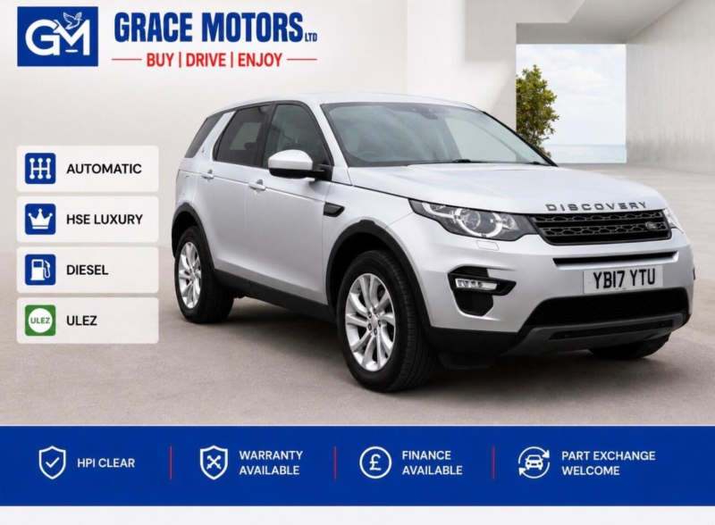 2017 Land Rover Discovery Sport 2.0 Td4 Se Tech Auto 4WD Euro 6 (s/s) 5dr in Silver — image 1
