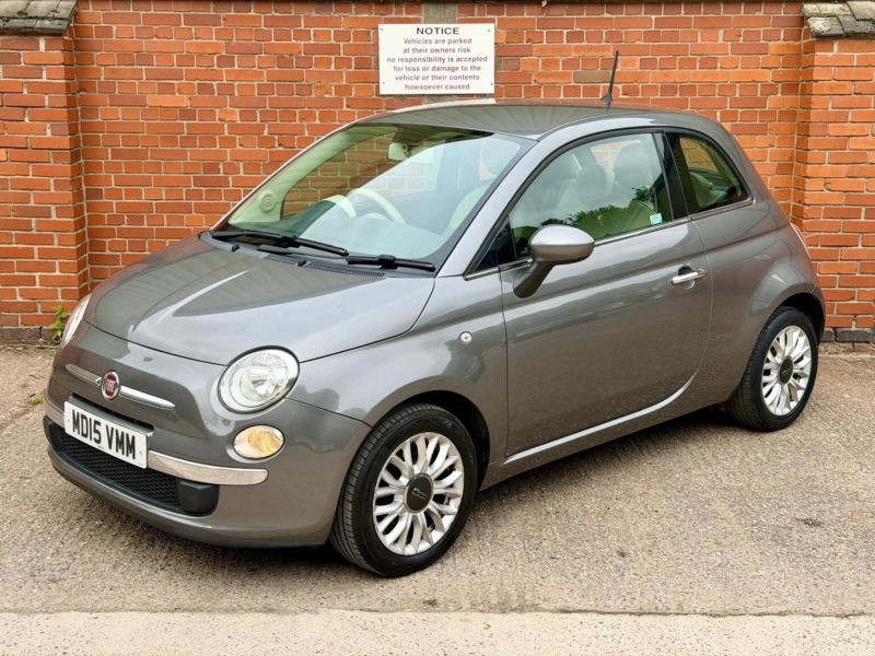2015 Fiat 500 1.2 Pop Star Euro 6 (s/s) 3dr in Grey — image 1