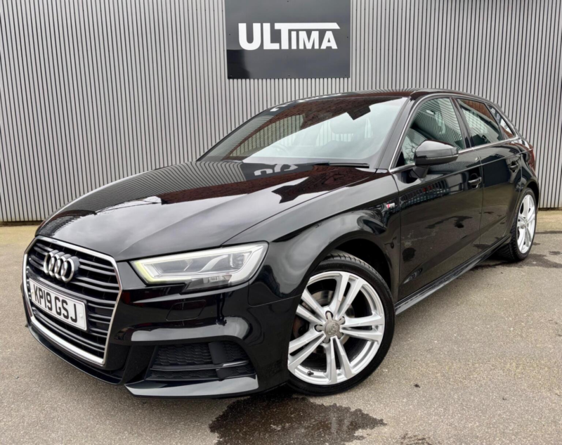 2019 Audi A3 1.6 Tdi 30 S Line Sportback Euro 6 (s/s) 5dr in Black — image 1