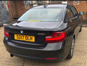 2017 BMW 2 Series 1.5 218i Sport Auto Euro 6 (s/s) 2dr in Black — image 3