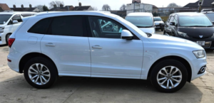 2014 Audi Q5 2.0l Tfsi Quattro- S Line - Ulez/caz Pass-Free 18months Gold Warranty & 12 Months Aa Breakdown Cover. in White — image 3