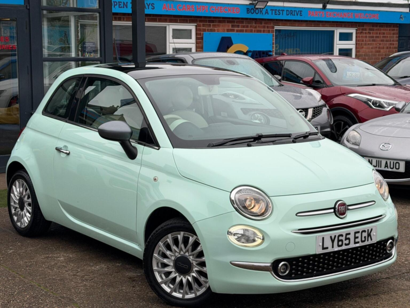 2016 Fiat 500 1.2 Lounge Euro 6 (s/s) 3dr in Green — image 1