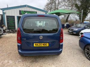 2020 Vauxhall Combo Life 1.2 Turbo Gpf Energy MPV 5dr Petrol Manual Euro 6 (s/s) (7 Seat) (110 Ps) in Blue — image 5