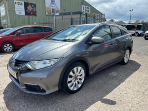 2014 Honda Civic 1.6 I-Dtec Sr Tourer Euro 5 (s/s) 5dr in Grey — image 3