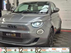 2022 Fiat 500e 42kw 118hp Electric La Prima in Grey — image 6