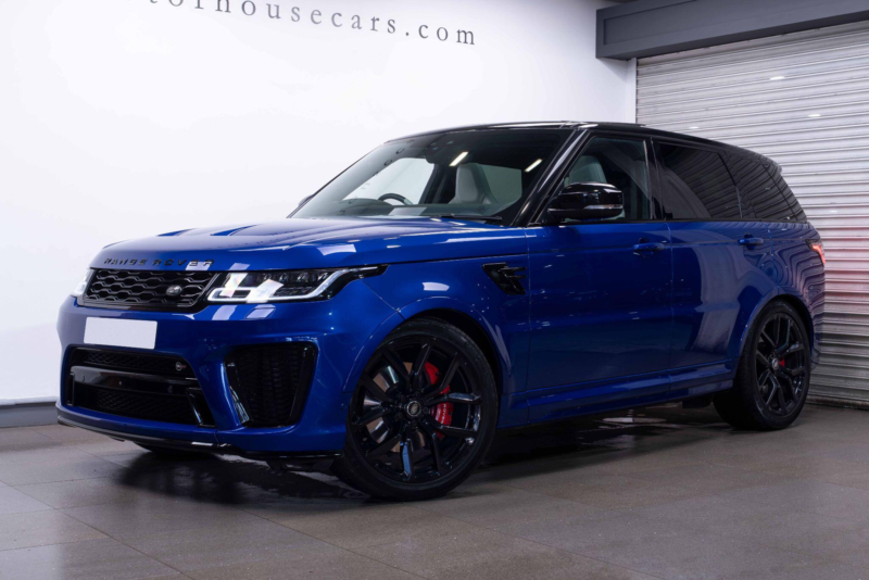 2019 Land Rover Range Rover Sport 5.0 P575 V8 Svr Auto 4WD Euro 6 (s/s) 5dr in Blue — image 1