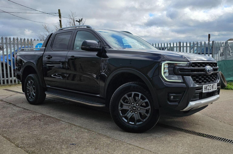 2023 Ford Ranger 2.0 Td Ecoblue Wildtrak Auto 4WD Euro 6 (s/s) 4dr in Black — image 1