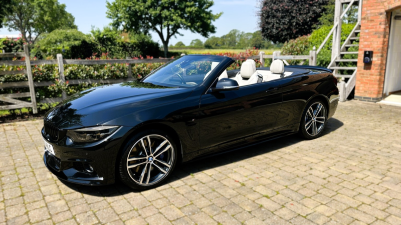 2019 BMW 4 Series 3.0 435d Xdrive M Sport Convertible in Black — image 1