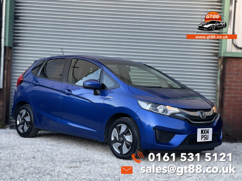 2014 Honda Jazz 2014 Jazz 1.5 I-Vtec Ex Navi Hatchback 5dr Hybrid CVT Euro 6 (s/s) (132 Ps) Hatchback Hybrid Automat in Blue — image 1