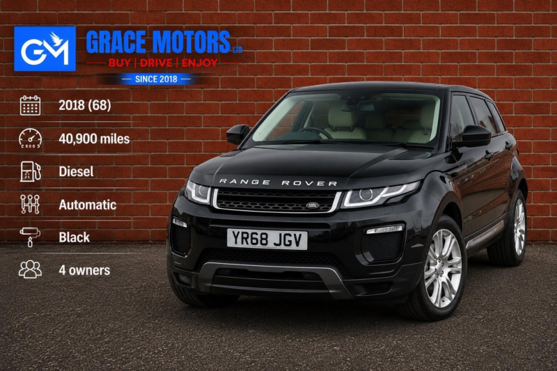 2018 Land Rover Range Rover Evoque 2.0 Sd4 Hse Dynamic Auto 4WD Euro 6 (s/s) 5dr in Black — image 1