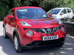 2018 Nissan Juke 1.6 Visia SUV 5dr Petrol Manual Euro 6 (112 Ps) in Red — image 2