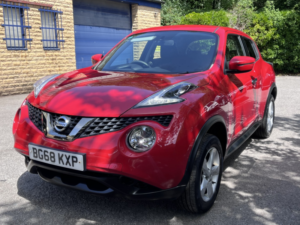 2018 Nissan Juke 1.6 Visia SUV 5dr Petrol Manual Euro 6 (112 Ps) in Red — image 3
