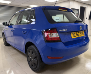 2019 Skoda Fabia 1.0 S Hatchback 5dr Petrol Manual Euro 6 (s/s) (60 Ps) in Blue — image 3