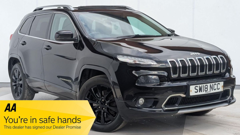 2018 Jeep Cherokee 2.2 Multijetii Overland Auto 4WD Euro 6 (s/s) 5dr in Black — image 1
