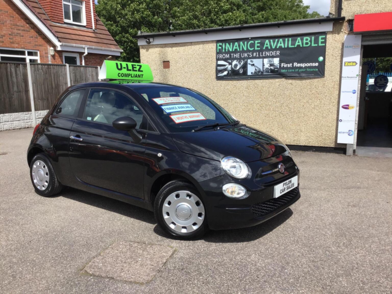 2020 Fiat 500 1.2 Pop Euro 6 (s/s) 3dr in Black — image 1