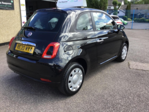 2020 Fiat 500 1.2 Pop Euro 6 (s/s) 3dr in Black — image 3