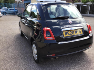 2020 Fiat 500 1.2 Pop Euro 6 (s/s) 3dr in Black — image 4