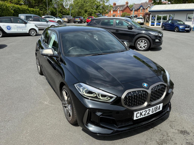 2022 BMW 1 Series 2.0 M135i Auto Xdrive Euro 6 (s/s) 5dr in Black — image 1