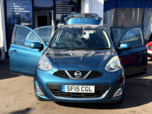 2015 Nissan Micra 1.2 Acenta CVT Euro 5 5dr in Blue — image 2