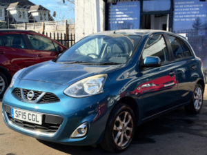 2015 Nissan Micra 1.2 Acenta CVT Euro 5 5dr in Blue — image 3