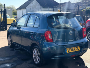 2015 Nissan Micra 1.2 Acenta CVT Euro 5 5dr in Blue — image 4