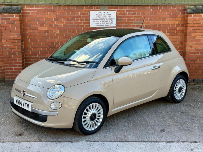 2014 Fiat 500 1.2 Lounge Euro 6 (s/s) 3dr in Brown — image 1