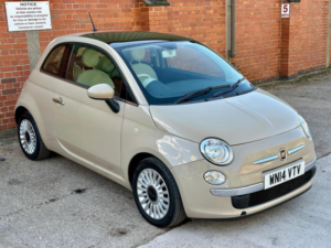 2014 Fiat 500 1.2 Lounge Euro 6 (s/s) 3dr in Brown — image 2