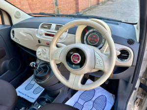 2014 Fiat 500 1.2 Lounge Euro 6 (s/s) 3dr in Brown — image 5