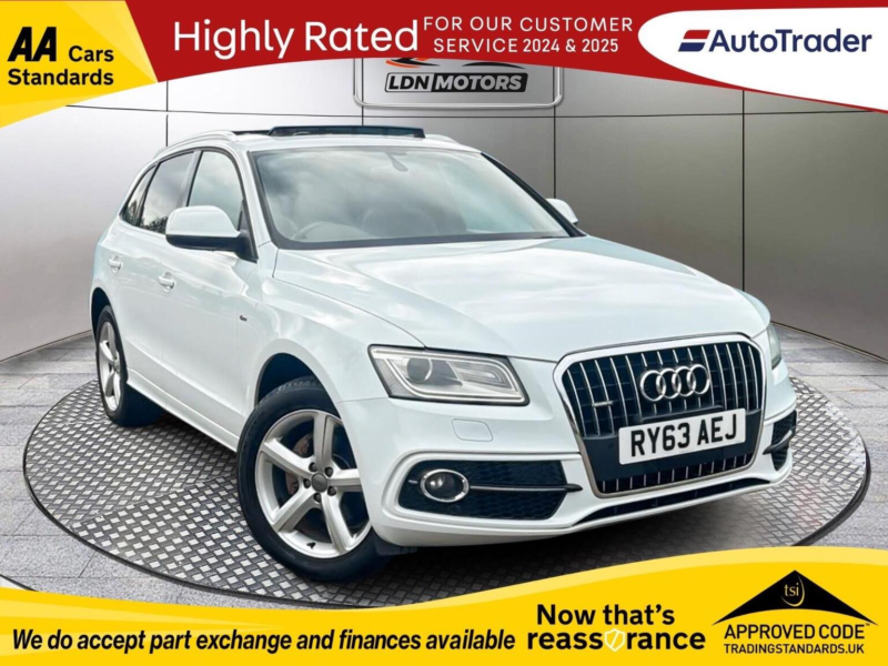 2013 Audi Q5 2.0 Tfsi S Line Plus Tiptronic Quattro Euro 5 (s/s) 5dr in White — image 1