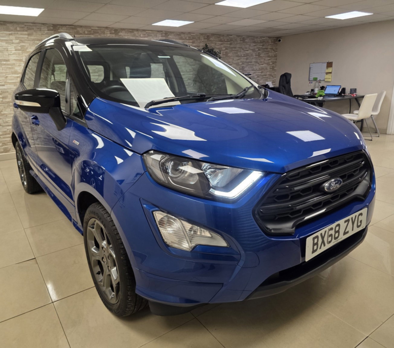 2019 Ford Ecosport 1.0t Ecoboost Gpf St-Line SUV 5dr Petrol Manual Euro 6 (s/s) (100 Ps) in Blue — image 1