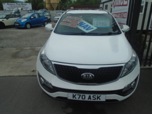 2014 Kia Sportage 1.6 Gdi Ecodynamics White Edition SUV 5dr Petrol Manual 2WD Euro 5 (s/s) (133 Bhp) in White — image 2