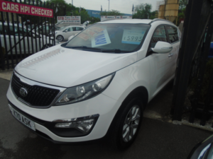 2014 Kia Sportage 1.6 Gdi Ecodynamics White Edition SUV 5dr Petrol Manual 2WD Euro 5 (s/s) (133 Bhp) in White — image 3