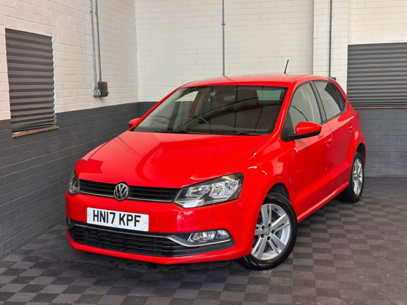 2017 Volkswagen Polo 1.0 Bluemotion Tech Match Hatchback 5dr Petrol Manual Euro 6 (s/s) (60 Ps) in Red — image 1
