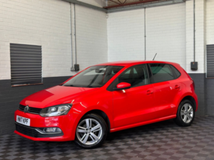 2017 Volkswagen Polo 1.0 Bluemotion Tech Match Hatchback 5dr Petrol Manual Euro 6 (s/s) (60 Ps) in Red — image 2