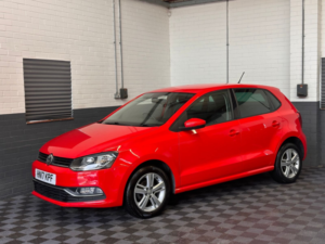 2017 Volkswagen Polo 1.0 Bluemotion Tech Match Hatchback 5dr Petrol Manual Euro 6 (s/s) (60 Ps) in Red — image 3