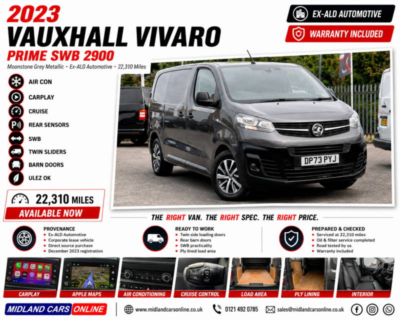 2023 Vauxhall Vivaro 1.5 Turbo D 2900 Prime in Grey — image 1
