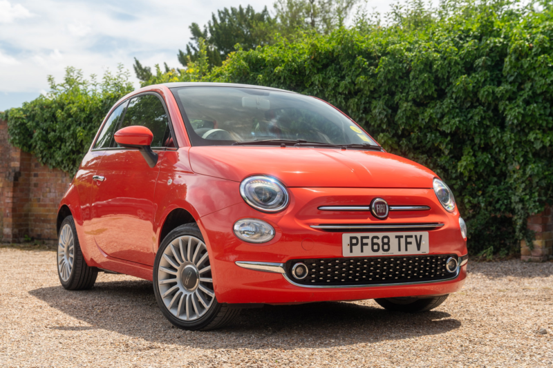 2018 Fiat 500 1.2 Lounge Hatchback 3dr Petrol Manual Euro 6 (s/s) (69 Bhp) in Pink — image 1