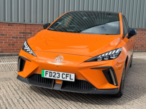 2023 MG Mg4 64kwh Trophy Long Range Auto 5dr in Orange — image 3