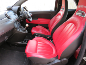 2017 Abarth 595 Abarth 595 Turismo 1.4 T-Jet 165hp Hatchback * Electric Glass Sunroof + Sat Nav + Red Leather * in Black — image 6