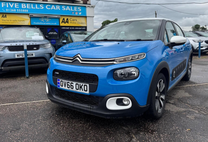 2016 Citroen C3 1.2 Puretech Feel Euro 6 5dr in Blue — image 1