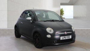 2011 Fiat 500 0.9 Twinair Matt Black Dualogic Euro 5 (s/s) 3dr in Black — image 2