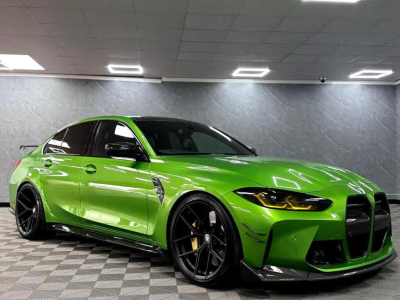 2022 BMW M3 3.0 Biturbo Competition Steptronic M Xdrive Euro 6 (s/s) 4dr in BMW Exclusive Java Green — image 1