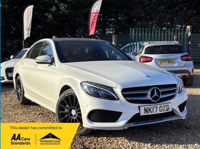 2017 Mercedes-Benz C Class 2.1 C250d Amg Line (premium Plus) G-Tronic+ 4matic Euro 6 (s/s) 4dr in White — image 1
