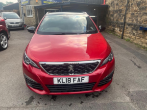 2018 Peugeot 308 Sw 1.5 Bluehdi Gt Line Euro 6 (s/s) 5dr in Red — image 2