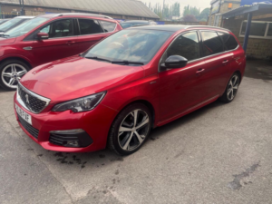 2018 Peugeot 308 Sw 1.5 Bluehdi Gt Line Euro 6 (s/s) 5dr in Red — image 3