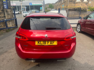 2018 Peugeot 308 Sw 1.5 Bluehdi Gt Line Euro 6 (s/s) 5dr in Red — image 5