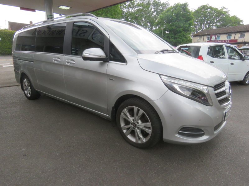 2015 Mercedes-Benz V Class 2.2 V250d Bluetec Sport G-Tronic+ Euro 6 (s/s) 5dr 8 SEAT Xlwb in Silver — image 1