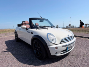 2008 MINI Convertible 1.6 Cooper Sidewalk Convertible in White — image 3