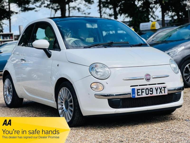 2009 Fiat 500 1.2 Lounge Euro 5 (s/s) 3dr in White — image 1