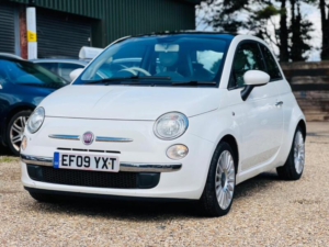 2009 Fiat 500 1.2 Lounge Euro 5 (s/s) 3dr in White — image 3